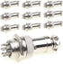 Aviation Plug Connector, 10 Pairs Male Female Panel Metal Wire Connector, 16mm Socket (8 Pins 10-Pack)