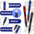 5 Pcs Stylus Pens with Light Tip, 3-in-1 Multi-Function Capacitive Pen with LED Flashlight for Writing in Dark