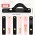 Weewooday 6 Pieces Phone Grip Holder, Universal Telescopic Finger Strap Stand for Most Smartphones in Black and Pink