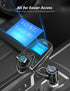 Nulaxy Wireless in-Car Bluetooth FM Transmitter, Car Kit with 1.44 Inch Display, Supports TF/SD Card