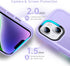 Anqrp Soft Silicone Slim Anti-Scratch Phone Case for iPhone 14 Plus, Support Wireless Charging, 6.7 inch, Purple