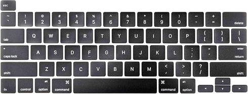 Willhom Keyboard Key Caps, Full Set of US Replacement for MacBook Pro Retina 16" 2019 (A2141), 13" 2020 (A2289, A2251)