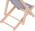 Hanpo 6.7 inches Mini Wood Beach Chair Phone Stand, Cute Fabric Foldable Cell Phone Holder for Desk, Novelty Phone Dock