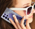 Coolwee Galaxy S24 Ultra Case - 6.8" Shockproof Thin Clear Glitter, Cute Crystal Lace, Soft TPU Bumper, Mandala Design.