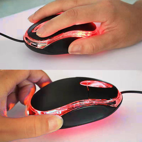 Guiheng Wired Mini Optical Mouse Computer Mouse Ergonomic Mouse with USB Mouse for Laptop PC Desktop mice Compatible