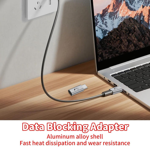 Generic USB Adapter Compact Protective Connector Preventing Data Theft During Charging, Reliable Portable Security Tool