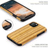 Tasikar Compatible with iPhone 11 Pro Case, Easy Grip Wood Grain Design (Teak)