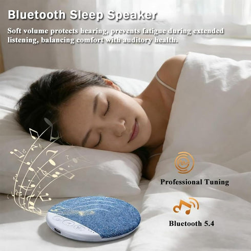 Generic Speaker,2026 Sleep Pillow New Bluetooth Pillow Speaker,Ultra-Thin Stereo Bass with Timer and White Noise Sleep