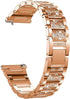 Compatible for Mindrose Smart Watch Bands, Lamshaw Quick Release Women Jewelry Bling Diamond Metal Dressy Strap Adjustable Replacement Strap Accessories Sports Band Compatible for Mindrose H80 1.47 inch Smart Watch Fitness Tracker