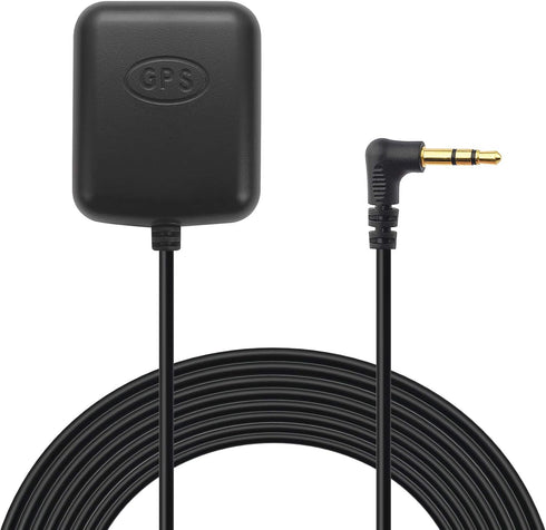 BINGFU 3.5mm Car Dash Cam GPS Antenna Plug - Waterproof Hidden Adhesive Mount for Dashboard Camera, Video DVR Recorder