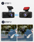 REDTIGER F17 Adhesive Mount Dash Cam with GPS Module