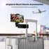 Portable Airplane Phone Holder, Klearlook Universal Travel Essentials Phone Mount with Multi-Directional 360° Rotation, Travel Must Haves Handsfree Phone Stand for Flying, Table, Outdoor Accessories