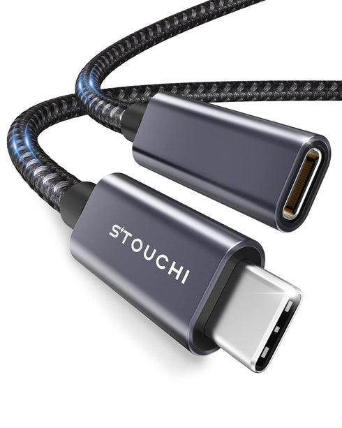 Stouchi 10FT USB C Extension Cable, Type C 3.1 Male to Female, Fast Charging & Data Transfer for iPhone 15, iPad,