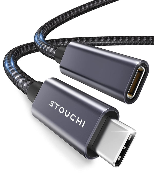 Stouchi 10FT USB C Extension Cable, Type C 3.1 Male to Female, Fast Charging & Data Transfer for iPhone 15, iPad,