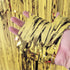 Gold Fringe Backdrop - 3 Pack Gold Foil Curtains for Birthday, Wedding, Bachelorette Party Decor