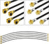 Superbat U.FL Cable (15cm/6") IPX/UFL Female to Male Pigtail Cable 1.13MM Low-Loss U.FL Extension Cable for Bluetooth Antenna WiFi & WiMax Network Card 5pcs by Superbat