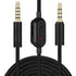 Replacement Audio Cable for G433 Headphones, Aux Cord Braided Wire with Volume Control & Mic Mute for Logitech G Pro X