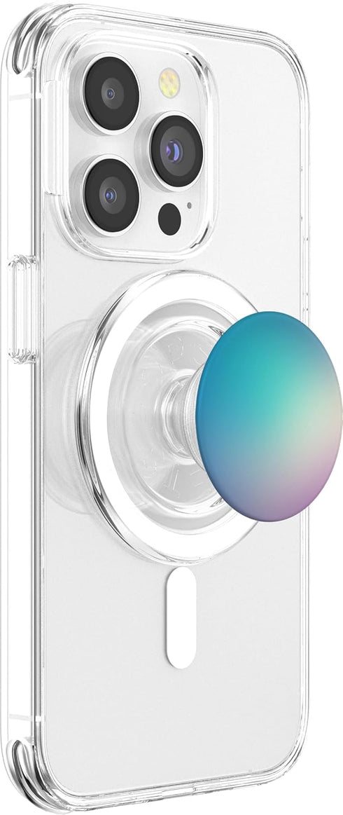 Blue and Purple Ombre Gradient Fading PopSockets MagSafe PopGrip for iPhone.
