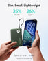 INIU 45W 10000mAh Pack 17 16 15 14, S25 S24 Power Bank, Fast Charging Portable Charger with Built-in USB C Cable, Small