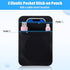 Gsbnjuy 2-Pocket Portable Hard Drive Sleeve Stick on Pouch with Reusable Adhesive SSD Hard Drives Carrying Case