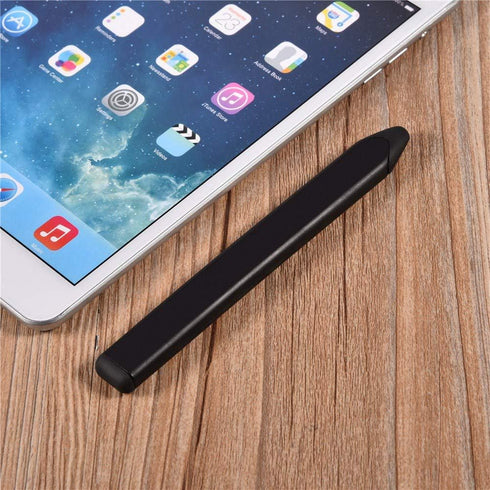 Non Metal Phone Pens, Plastic Rubber Universal Replacement Flat Capacitive Pen for iPhone, BlackBerry (Black)