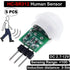 5PCS HC-SR312 AM312 Mini Pyroelectric Infrared PIR Human Sensor Module Modules Body Motion Automatic Detector DC 2.7 to 12V for Arduino Raspberry Pi by Geekstory
