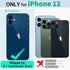 Beeasy Waterproof Case for iPhone 12 (6.1"), 360 Degree Outdoor Protective Magnetic Phone Case - Black