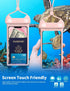 wellhouse Waterproof Phone Pouch, IPX8 3D Case for iPhone 15 14 13 12 Pro Max, Samsung (Meow Pink+Blue, 2 Pack 7")
