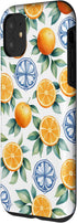 Orange Fruit Lover Citrus Summer Gifts Decorations Summer 11 Fruit Citrus Orange Tangerine Mediterranean Pattern Case