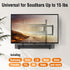 ELIVED 6.5" 17.7" 15 Lbs, YD5011 Soundbar Mount Under TV, Sound Bar TV Mounting Bracket with Holders Swivel to fit