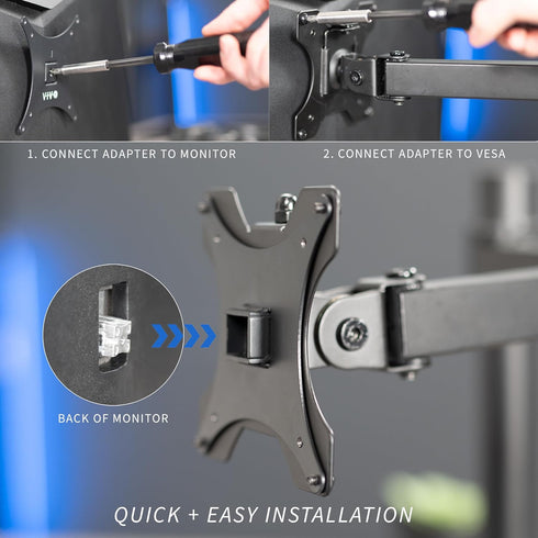 VIVO VESA Adapter Plate Bracket for Sceptre C25, C30, C34 Monitors, VESA up to 100x100, Black, MOUNT-SRC30