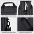 Voova 16 15.6 15 Inch Laptop Bag Case, Expandable Computer Shoulder Messenger Bag Waterproof Carrying Case with Tablet
