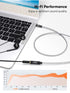 CableCreation 3.5mm Headphone Extension Cable, 6FT/1.8m, 4Pole TRRS Aux Cord, Black for Phones, Headphones, Tablets, PCs
