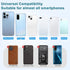 SHANSHUI 4 PCS Phone Card Holder, Premium Silicone Stick on ID Card, Drivers License, Credit Card Holder for Back of
