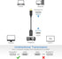 4K DisplayPort (DP) to HDMI Adapter, Gold-Plated Display Port to HDMI Converter (Male to Female) - Black