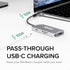 Plugable 7-in-1 USB-C Hub - Driverless, Compatible with Mac, Windows, Chromebook, USB4, Thunderbolt 4 (4K HDMI, 3 USB