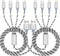 2Pack 10Ft Multi Charging Cable 3.5A, 4 in 1 Fast Charger for iPhone 13/12/11/Xs/X/8/7/6/se, Samsung, LG, Pixel,
