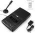 Tyler TCP-01 Cassette 120V Portable Player and Recorder - Retro Shoebox Style Music Device with Stand-Alone Microphone
