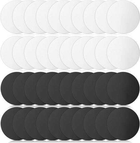 ElevateTech Metal Plates for Magnetic Mount, 40 Pcs Round Metal Plate Magnet for