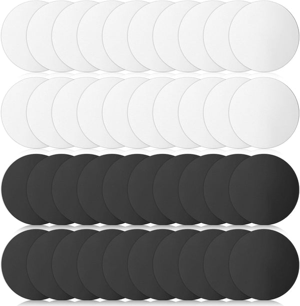 ElevateTech Metal Plates for Magnetic Mount, 40 Pcs Round Metal Plate Magnet for