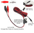 10.1FT/3.07M DC External Power Cable Battery Connect Cord for Power Source External Rechargerable Battery Solar Panel Bank Universal Wildlife Trail Game Cameras Doorbell Camera,5.5/2.1, 4.0/1.7 Plugs