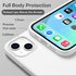 CellEver Ultra Durable Silicone Case for iPhone 13, 6.1 inch, White with Military Grade Protection & Soft Microfiber