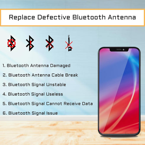 Bluetooth Antenna Signal Flex Cable Replacement for iPhone XR, Wireless Connector Antenna with Repair Fix Tool Kit,