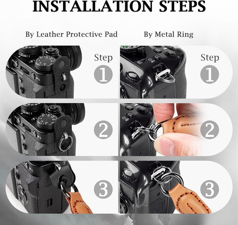 Rope Camera Wrist Strap, Hand Strap Compatible with A6400, A6000, A7 IV, Fujifilm X100V, Nikon Zf, Z30, Canon EOS R6,