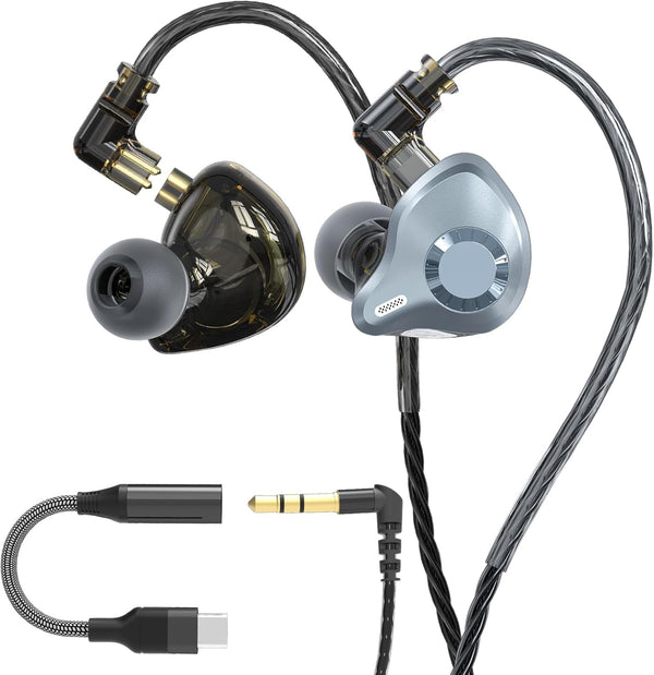 in Ear Monitor Headphones, HiFi IEM Wired Earbuds, Deep Bass Sound Isolating