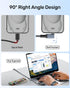 Certified USB4 Cable Right Angle 1.6ft (40Gbps, 240W, 8K Video), Compatible with Thunderbolt 4 USB C to USB C for MacBook, iPad Pro, iPhone 15, Dock, Hub