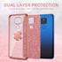 Phone Case for Motorola G Play 2021, nancheng Soft TPU Silicone Clear Cover with Lanyard Stand - Rose Gold