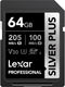 Lexar Professional Silver Plus SDXC UHS-I Card 64GB Memory Card