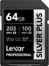 Lexar Professional Silver Plus SDXC UHS-I Card 64GB Memory Card