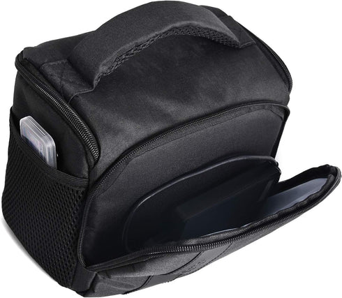FOSOTO Waterproof Shoulder Camera Case Bag with Rain Cover, Compatible for Nikon D5600 D750 D3300 Canon Rebel SL2 T7i